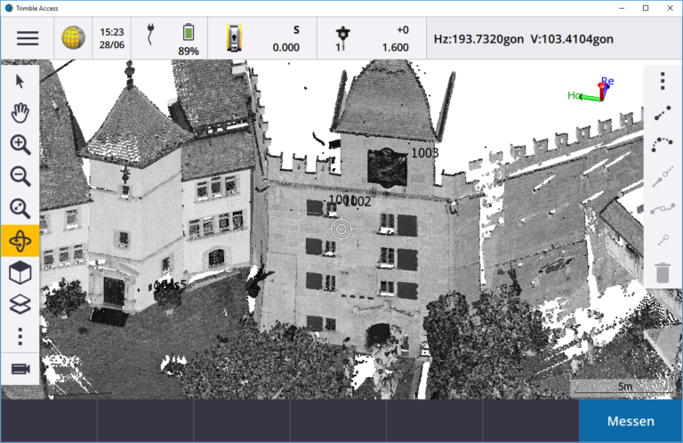 Feldrechner Trimble Access Point Cloud