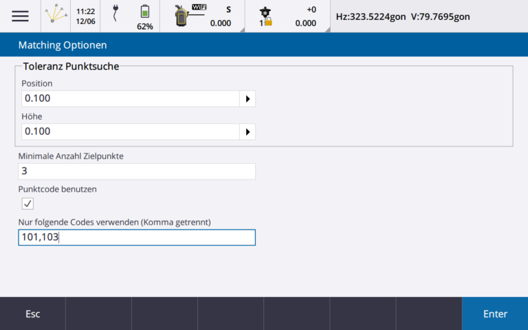 Feldrechner Autoresection