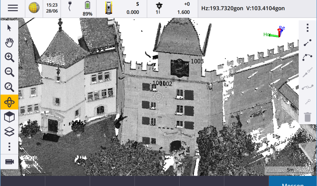 Feldrechner Trimble Access Point Cloud